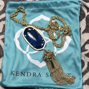 Kendra Scott navy blue Rayne in gold